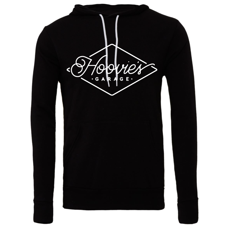 Hoovie's Garage White Logo Hoodie