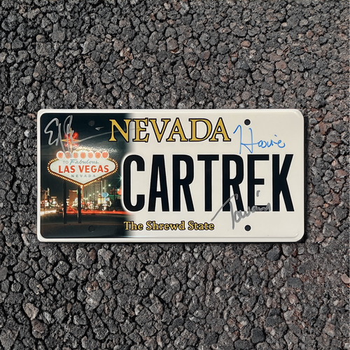 Car Trek Replica Nevada License Plate - Host Signed