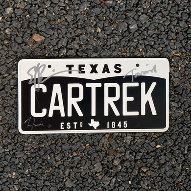 Car Trek Replica Texas License Plate - Host Signed