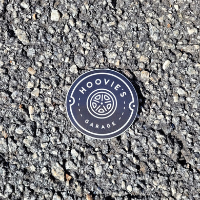 Hoovies Garage Circle Logo Sticker