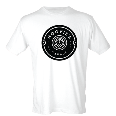 Hoovie's Garage Circle Logo - Black on White