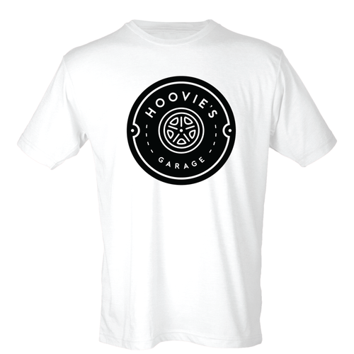 Hoovie's Garage Circle Logo - Black on White