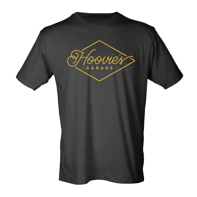 Hoovie's Garage Diamond Logo - Gold on Black