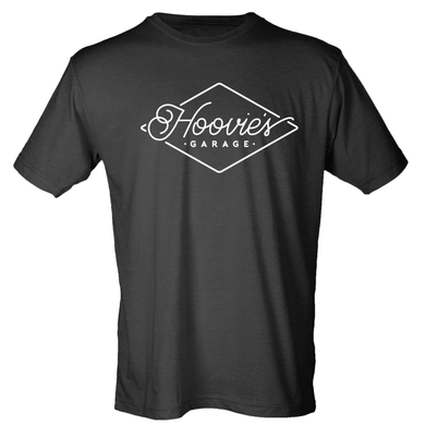 Hoovie's Garage Diamond Logo - White on Black
